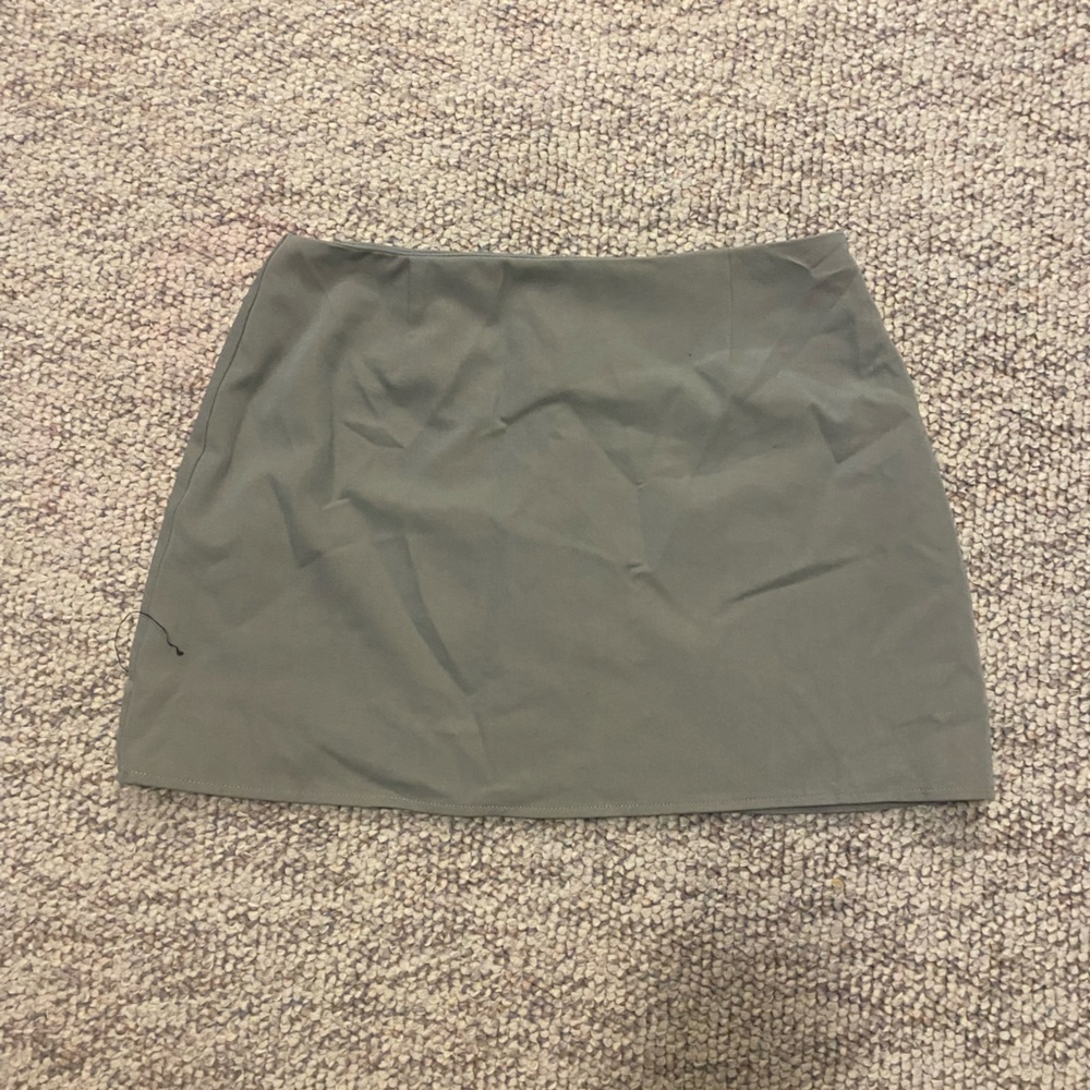 White Fox Boutique Gray Mini Skirt